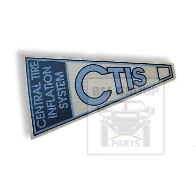 6011188 DECAL, CTIS LOGO, 2 PIECE STEEL WHEEL