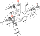 12469108 SPACER, IDLER PULLEY