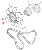 5740251 NUT, PLAIN, HEXAGON FAN BLADE TO DRIVE
