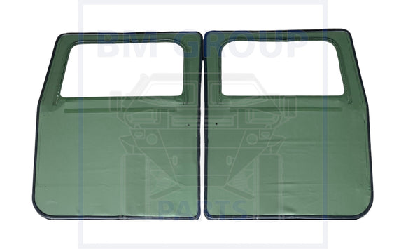 SOFT DOOR FRONT KIT GREEN (SET OF 2 FRONT DOORS)