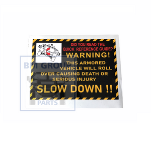 10-10547 STICKER, WARNING ROLL OVER